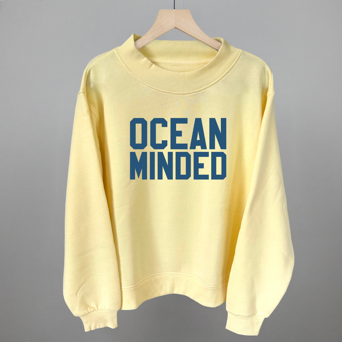 Ocean Minded Funny Shirt & Sweatshirt in Butter Yellow – Ivy + Cloth
