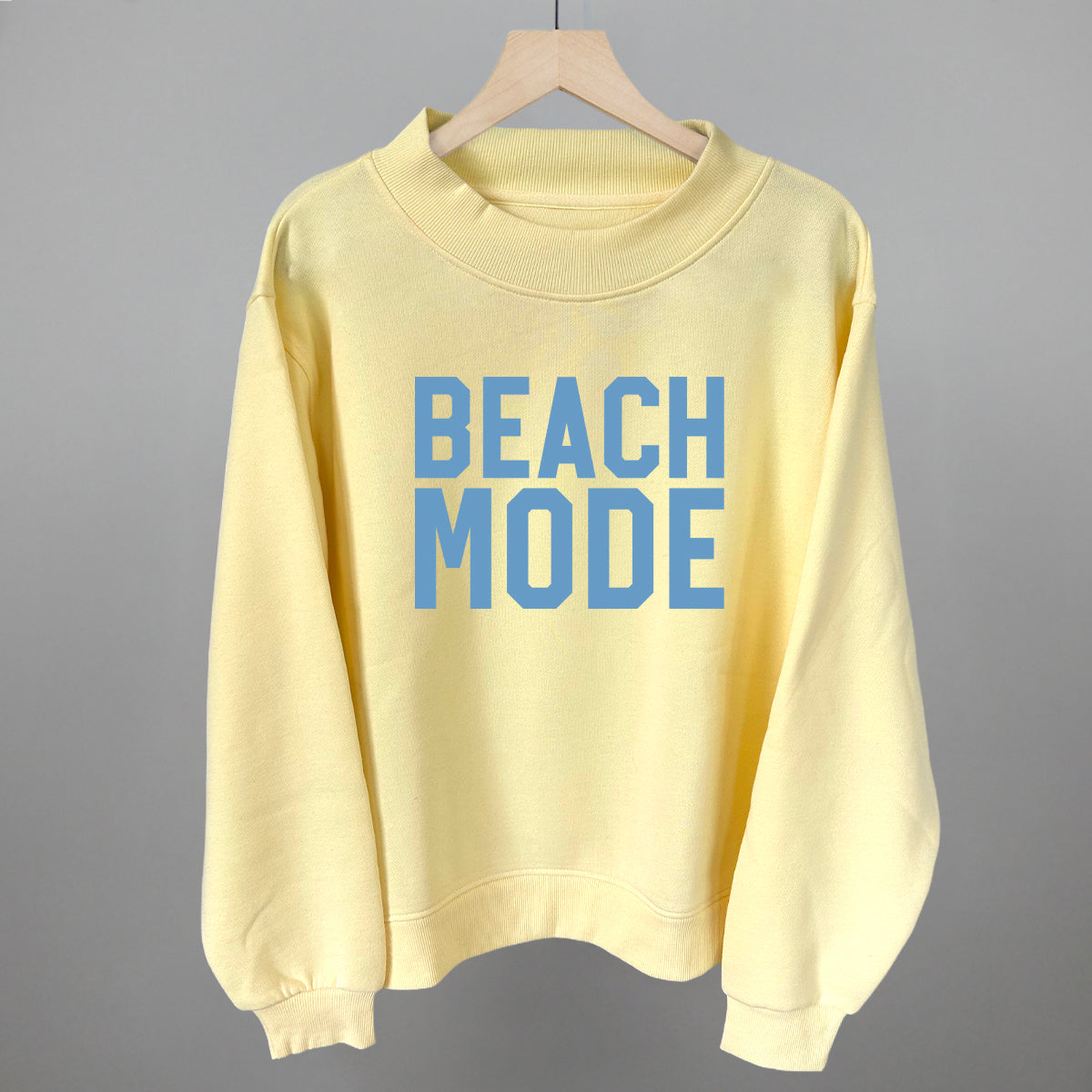 Beach Mode graphic top in Butter Yellow