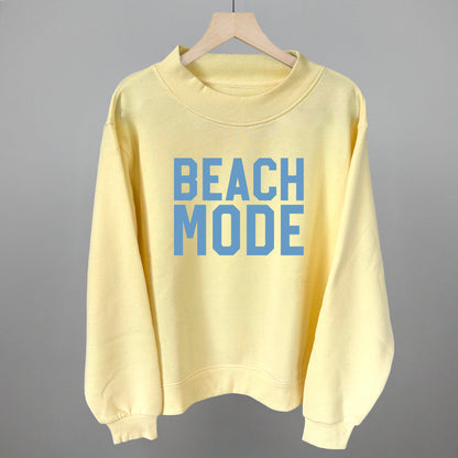 Beach Mode graphic top in Butter Yellow