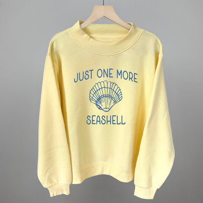 Just One More Seashell Beach graphic top in Butter Yellow