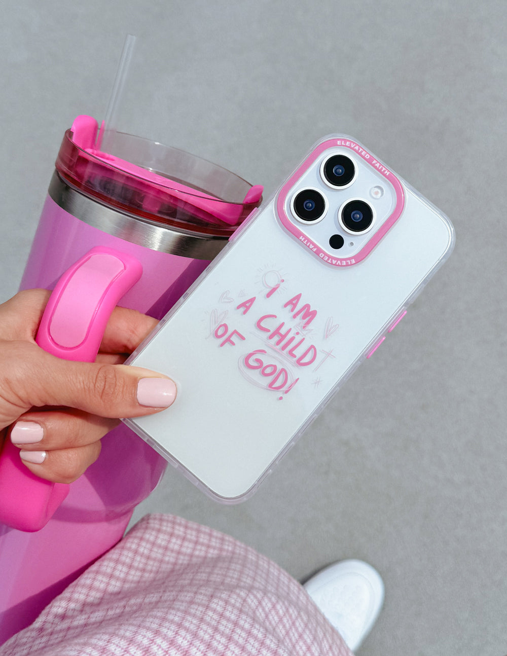 Elevated Faith Christian iPhone Case with 'I Am a Child of God' Design for Protection and Inspiration