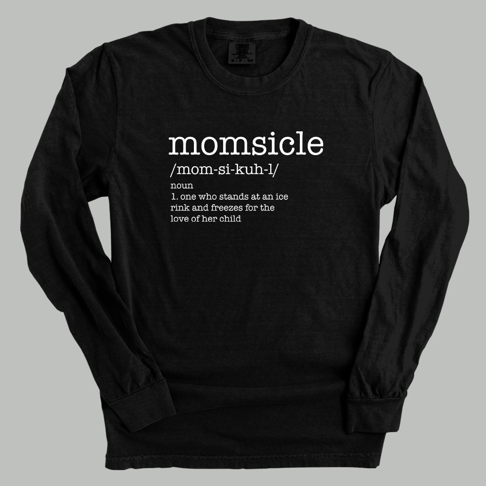 Momsicle Funny Comfort Colors Long Sleeve T-Shirt in Black – Ivy + Cloth