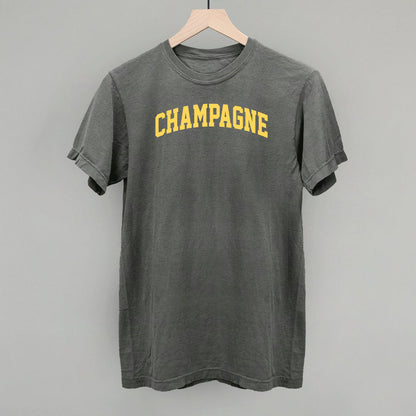 Champagne Arch Funny Comfort Colors T-Shirt in Pepper – Ivy + Cloth