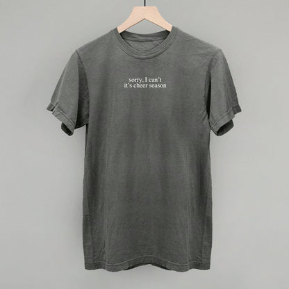 Sorry It's Cheer Season Funny Comfort Colors T-Shirt in Pepper – Ivy + Cloth