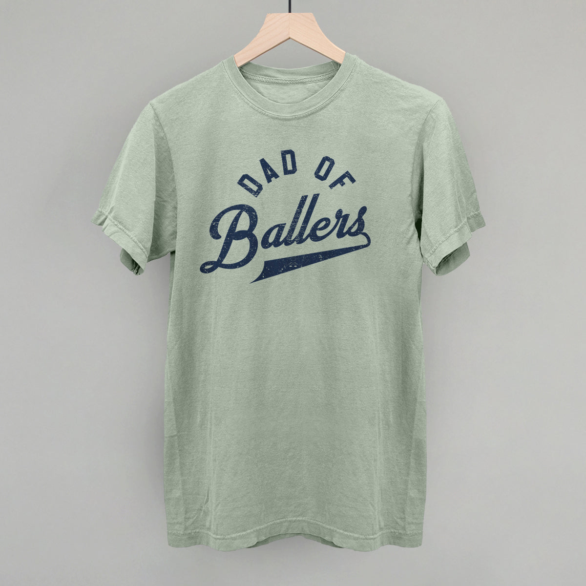 Dad of Ballers Arc Funny Comfort Colors T-Shirt in Bay – Ivy + Cloth