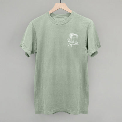 Pass The Tequila (Left Chest) Funny Comfort Colors T-Shirt in White – Ivy + Cloth