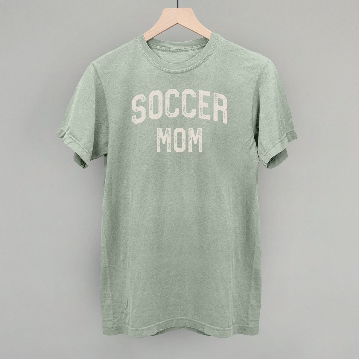 Soccer Mom Collegiate Distressed Funny Comfort Colors T-Shirt in Bay – Ivy + Cloth