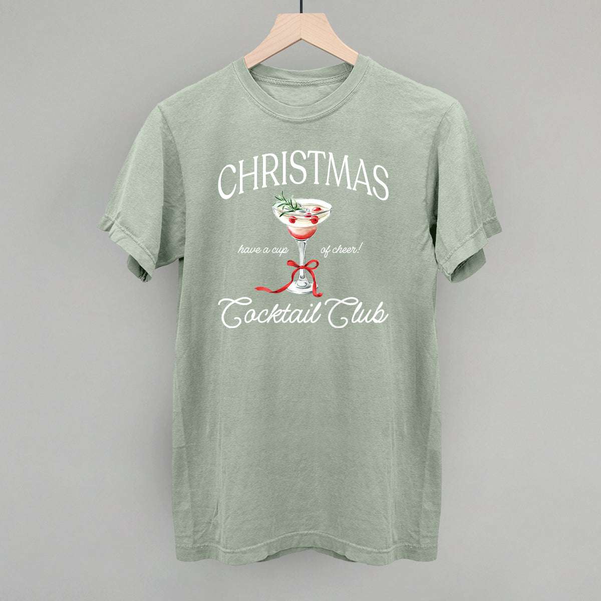 Christmas Cocktail Club Funny Comfort Colors T-Shirt in Bay – Ivy + Cloth