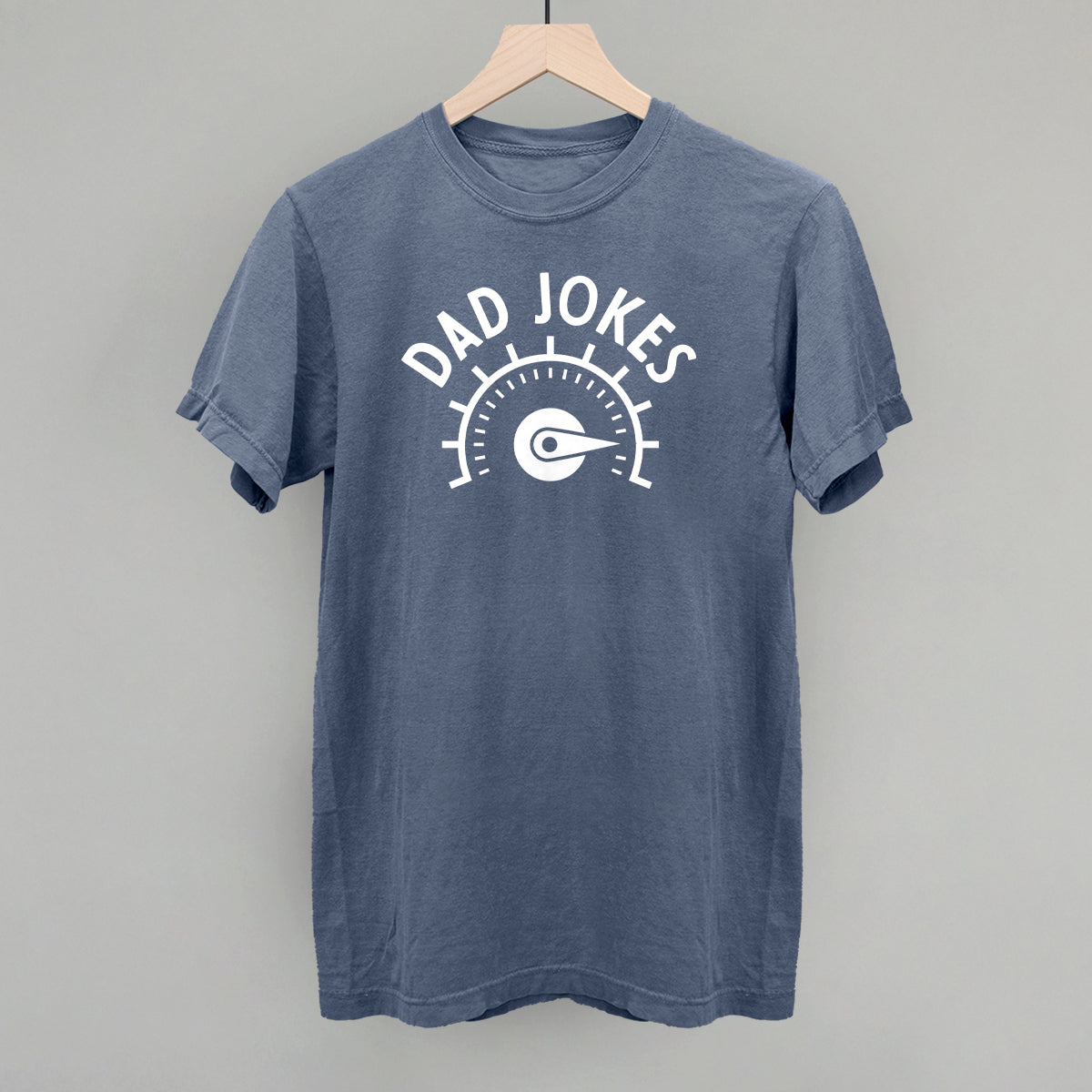 Dad Jokes Meter Funny Comfort Colors T-Shirt in Blue Jean – Ivy + Cloth