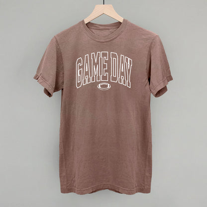 Game Day Outlined Arch Funny Comfort Colors T-Shirt in Espresso – Ivy + Cloth