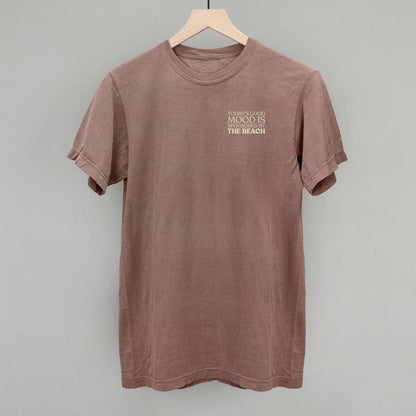 Good Mood Sponsored By The Beach graphic Comfort Colors tee in Espresso
