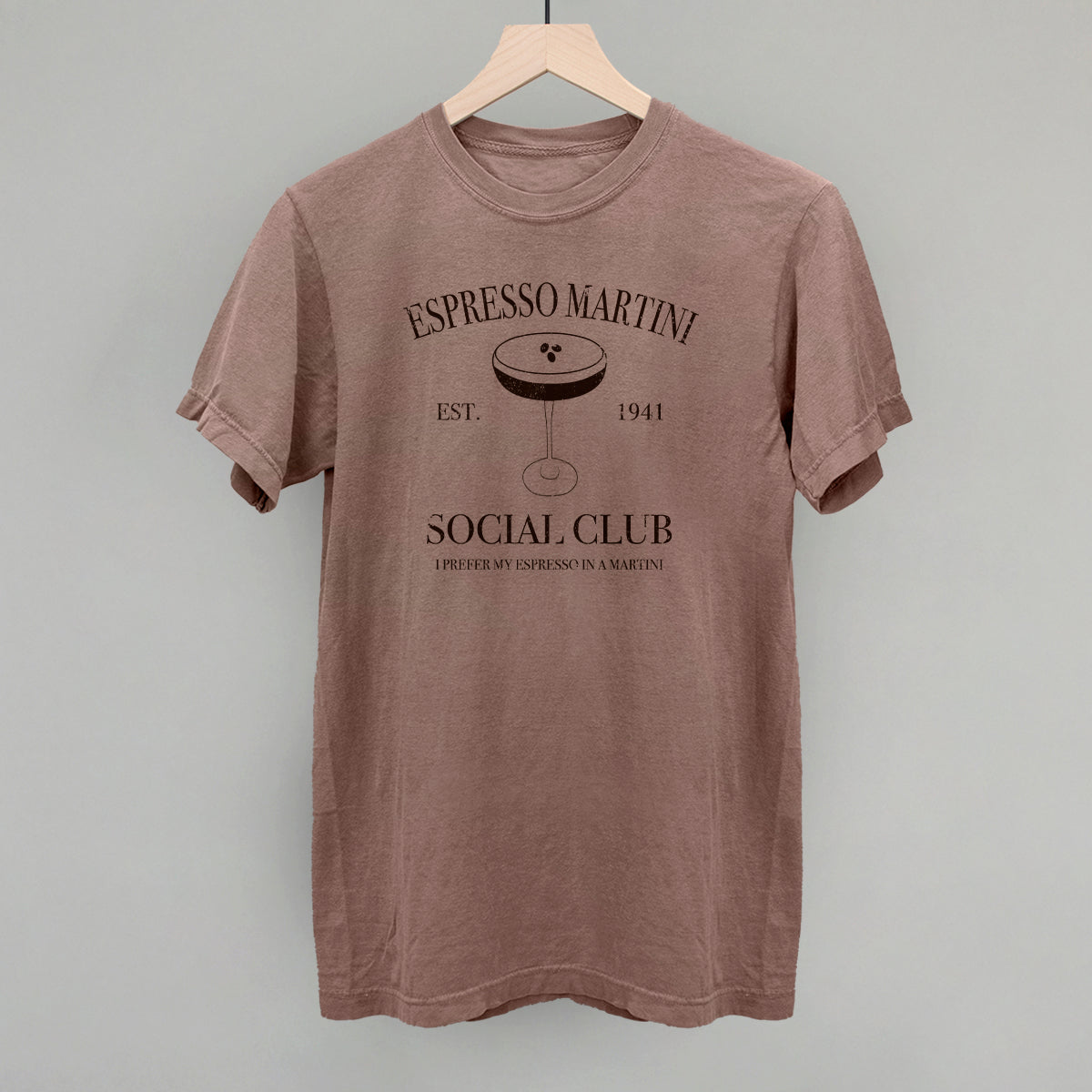 Espresso Martini Social Club Funny Comfort Colors T-Shirt in Espresso – Ivy + Cloth