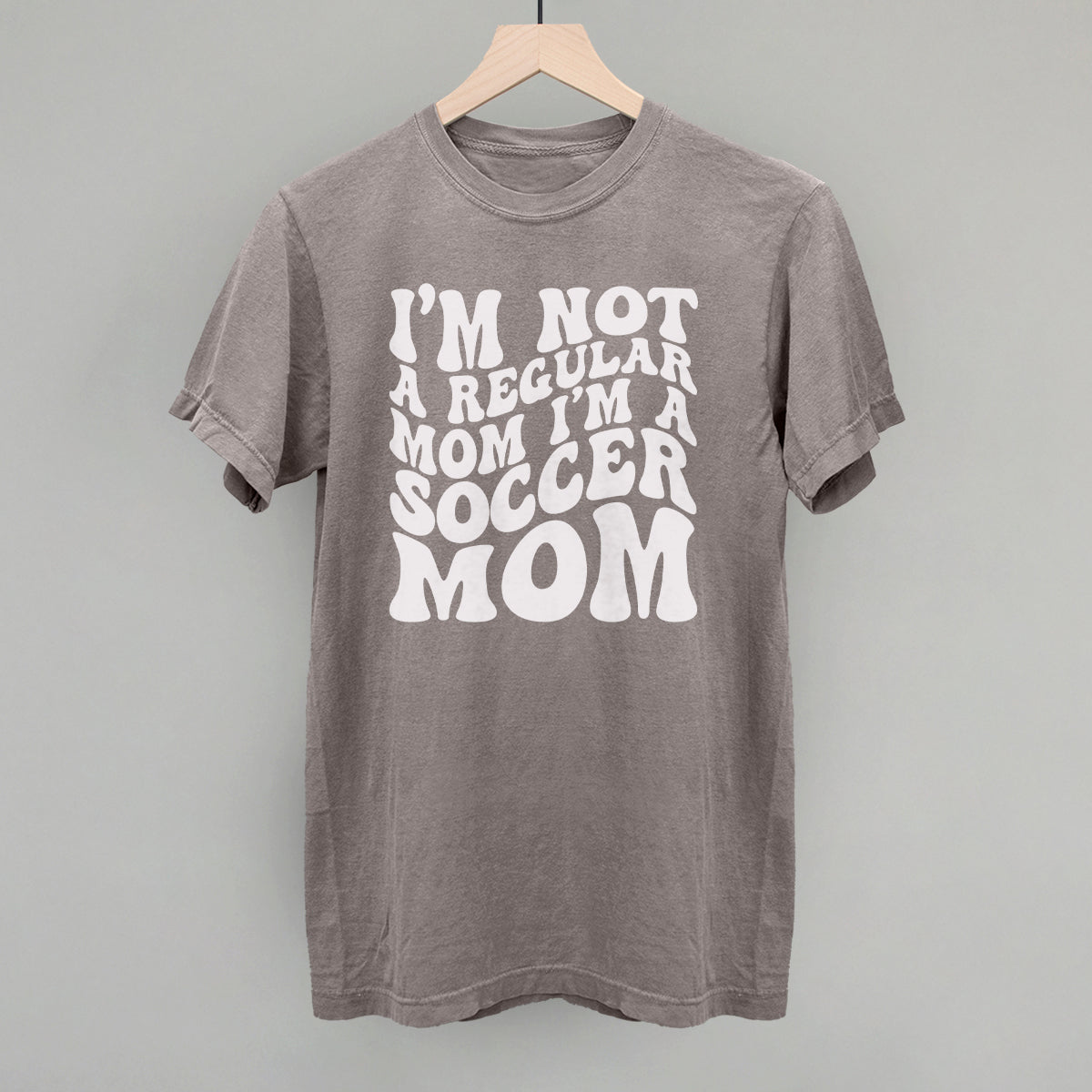 Not a Regular Mom Soccer Funny Comfort Colors T-Shirt in Grey – Ivy + Cloth