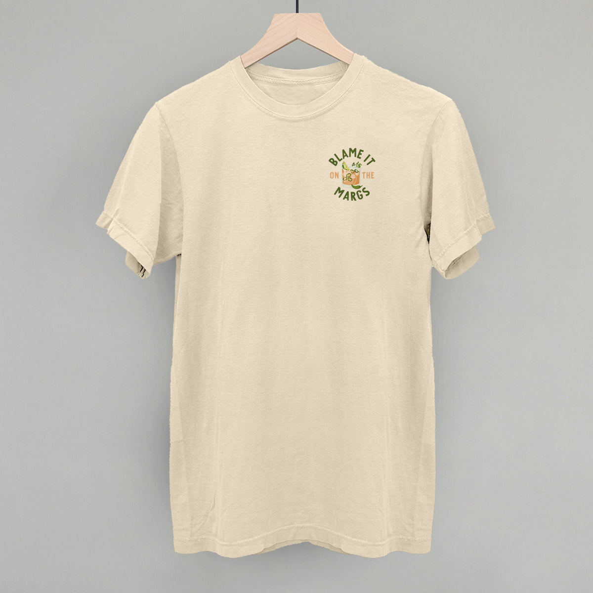 Blame It On The Margs (Left Chest) Funny Comfort Colors T-Shirt in Ivory – Ivy + Cloth
