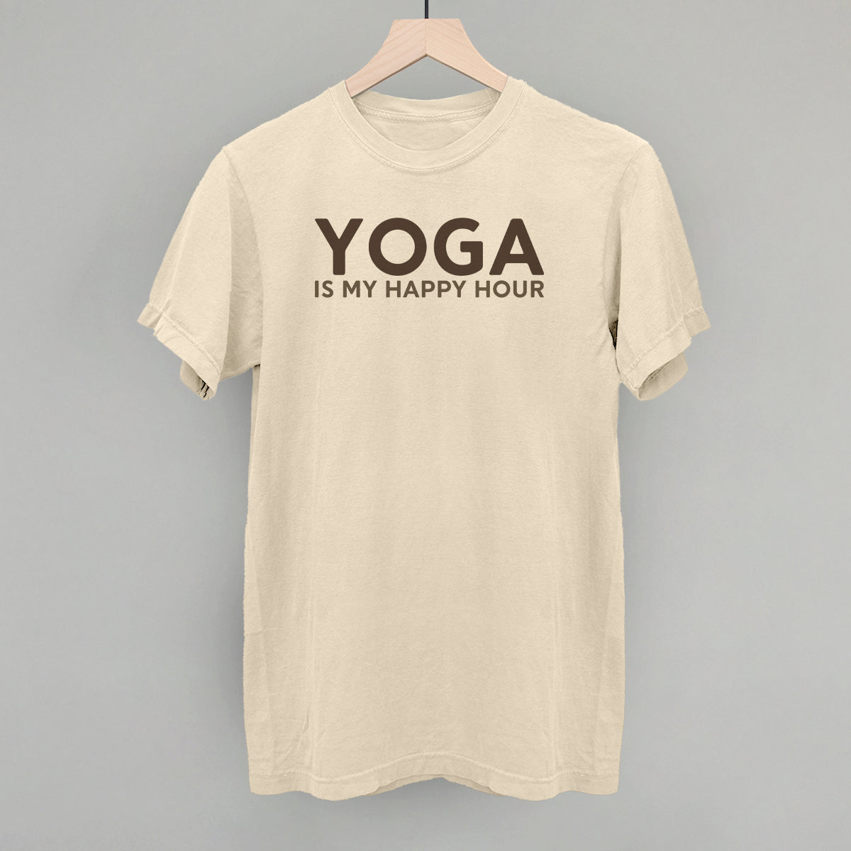 Yoga Is My Happy Hour Funny Comfort Colors T-Shirt in Ivory – Ivy + Cloth