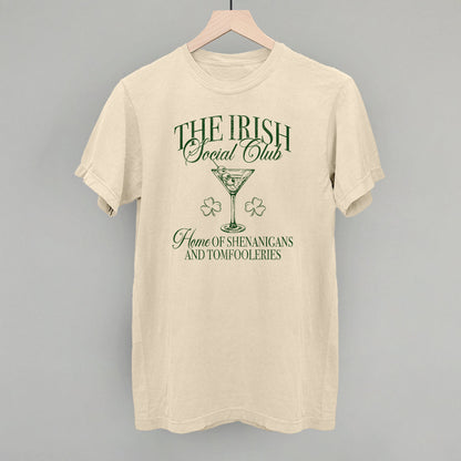 The Irish Social Club St. Patrick's Day graphic Comfort Colors tee in Ivory
