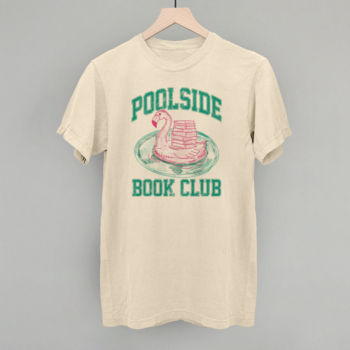 Poolside Book Club (Pink + Teal) Funny Comfort Colors T-Shirt in Ivory – Ivy + Cloth