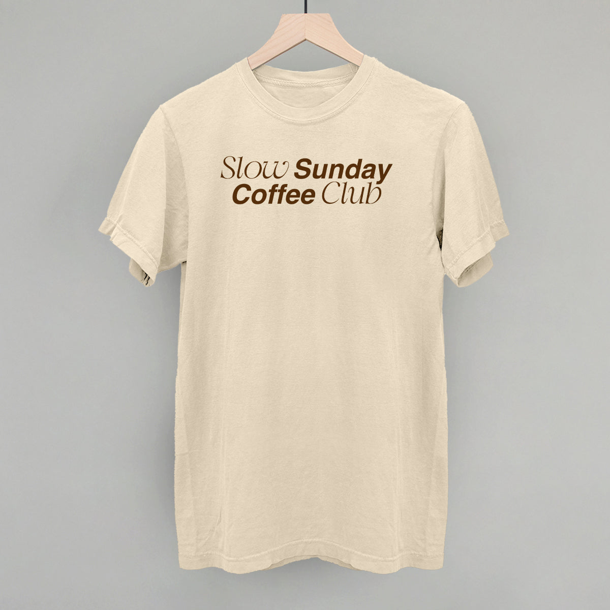 Slow Sundays Coffee Club Funny Comfort Colors T-Shirt in Ivory – Ivy + Cloth