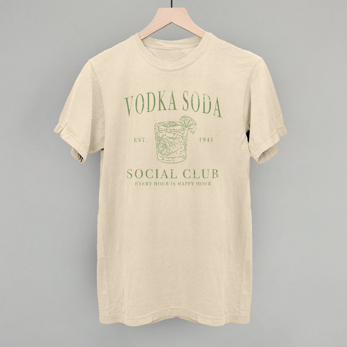 Vodka Soda Social Club Funny Comfort Colors T-Shirt in Ivory – Ivy + Cloth