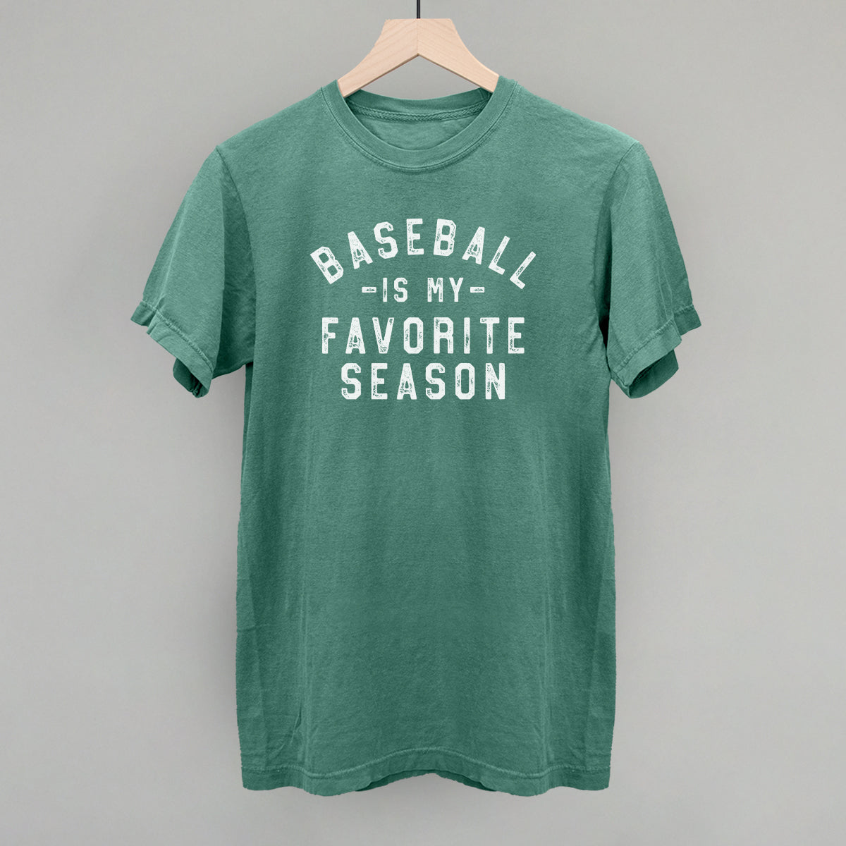 Baseball Is My Favorite Season Funny Comfort Colors T-Shirt in Light Green – Ivy + Cloth