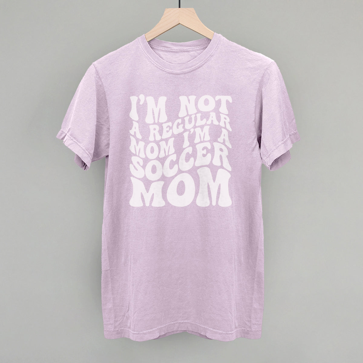 Not a Regular Mom Soccer Funny Comfort Colors T-Shirt in Orchid – Ivy + Cloth