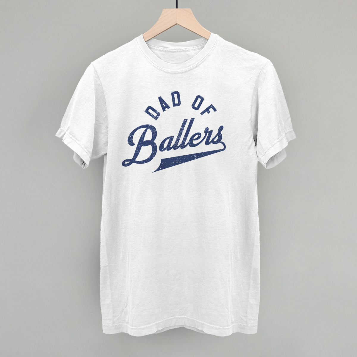 Dad of Ballers Arc Funny Comfort Colors T-Shirt in White – Ivy + Cloth