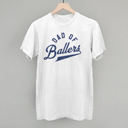 Dad of Ballers Arc Funny Comfort Colors T-Shirt in White – Ivy + Cloth