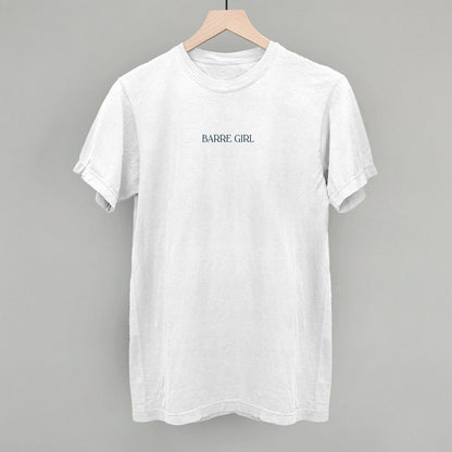 Barre Girl graphic Comfort Colors tee in White