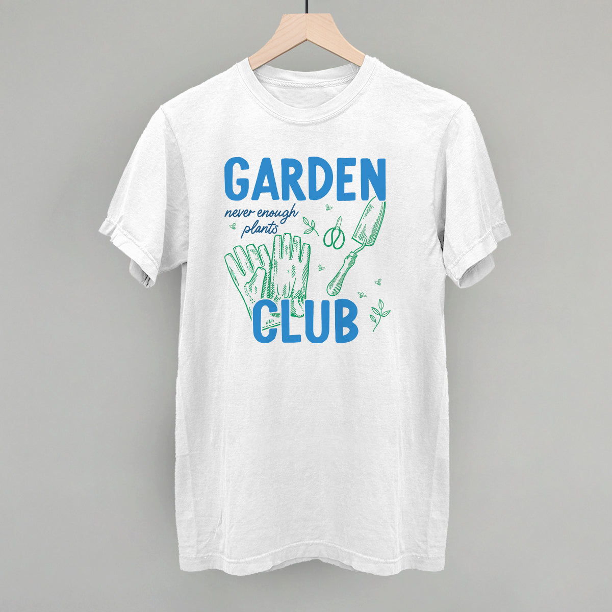Garden Club Gardening graphic Comfort Colors tee in White