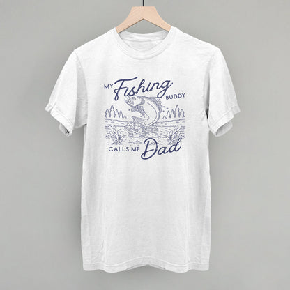 My Fishing Buddy Calls Me Dad Funny Comfort Colors T-Shirt in White – Ivy + Cloth