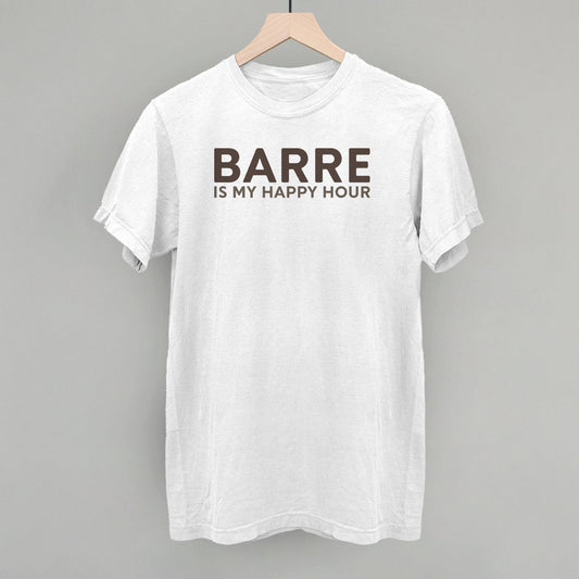 Barre Is My Happy Hour Funny Comfort Colors T-Shirt in White – Ivy + Cloth