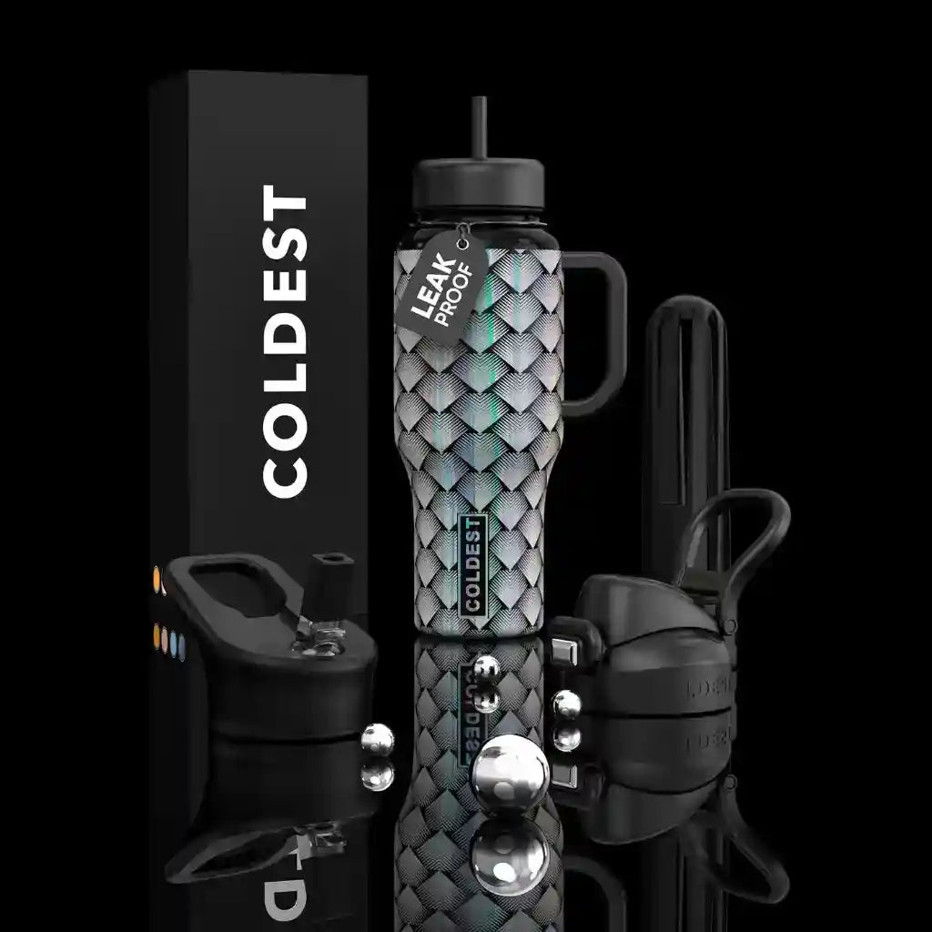 COLDEST 36oz Limitless Ultra v8 insulated stainless steel tumbler with handle – view 25