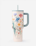 Elevated Faith Tumbler with Floral Design and Straw, perfect for Christian Gifts