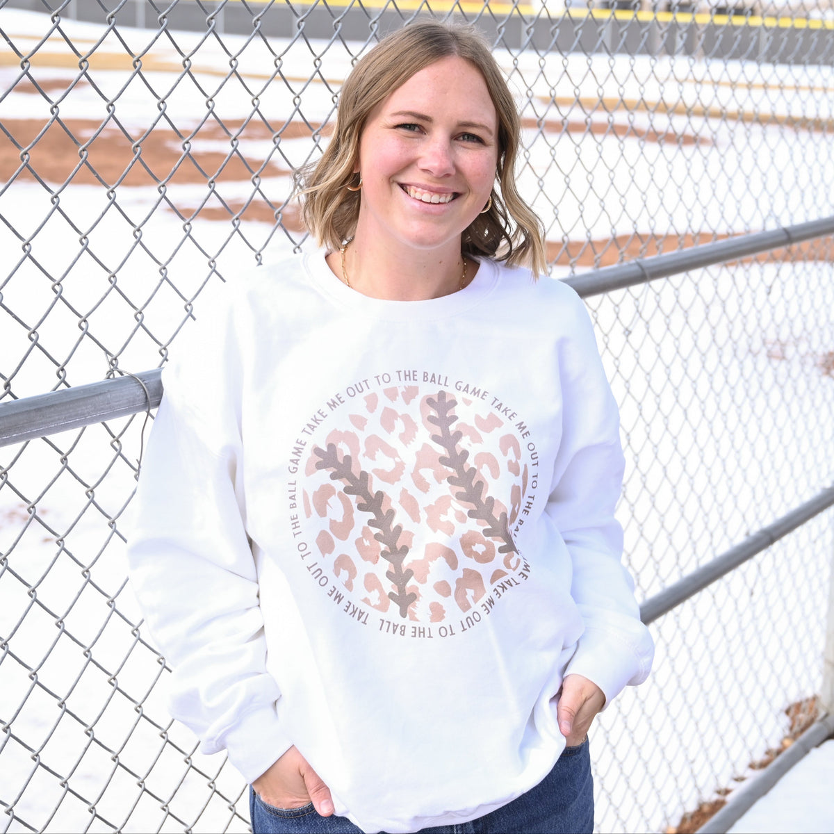 Take Me Out To The Ball Game (Leopard Baseball) Funny Shirt & Sweatshirt – Ivy + Cloth