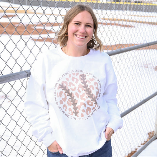 Take Me Out To The Ball Game (Leopard Baseball) Funny Shirt & Sweatshirt – Ivy + Cloth