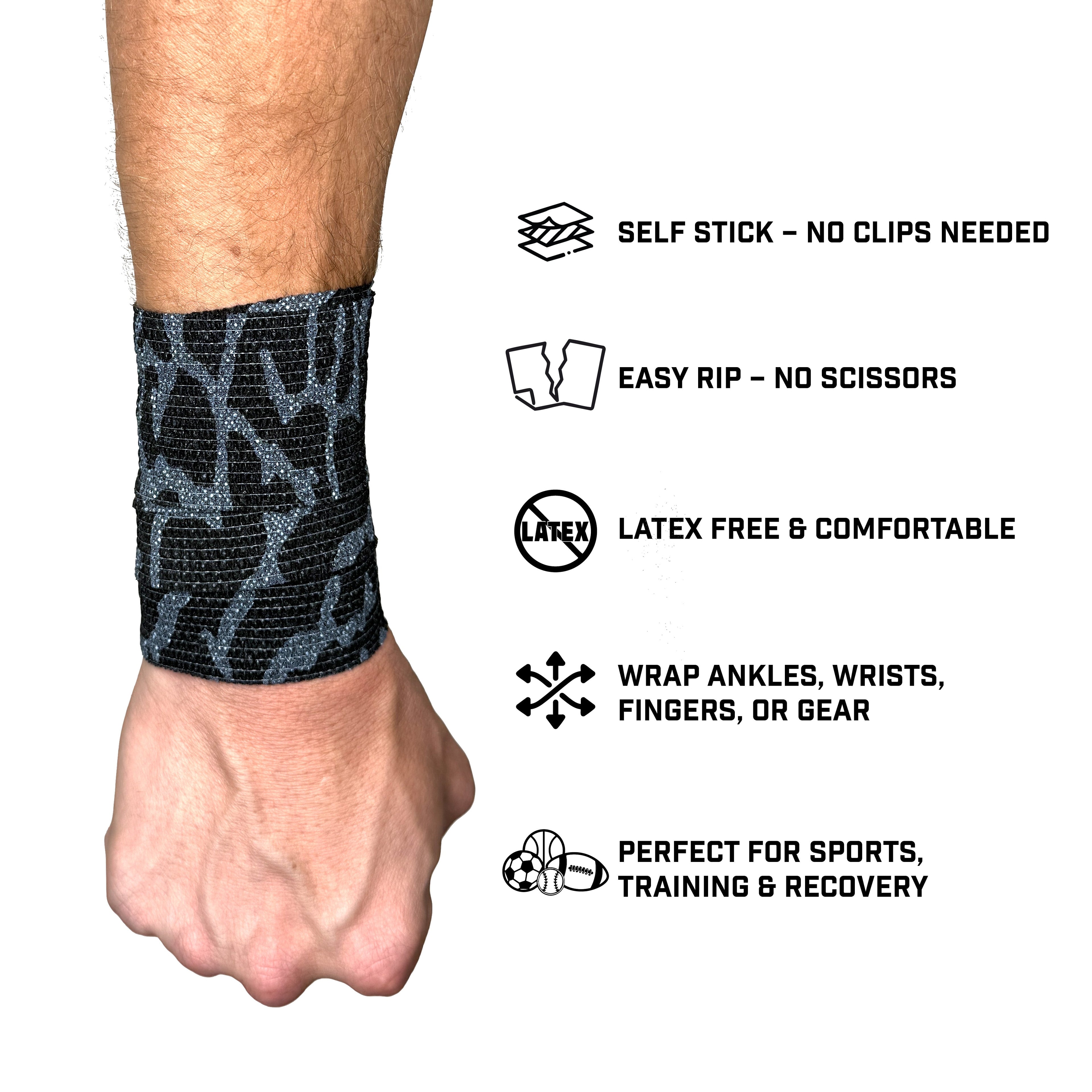 Elephant Print Self Stick Athletic Tape