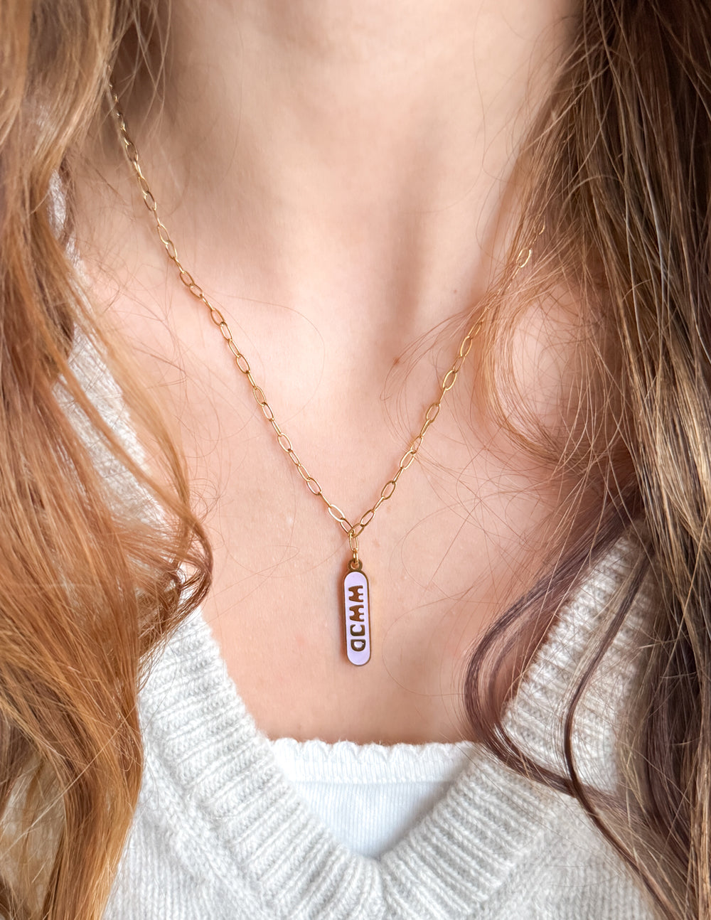Elevated Faith Gold Necklace with 'WHAT WOULD HE DO' Pendant, a unique piece of Christian Jewelry