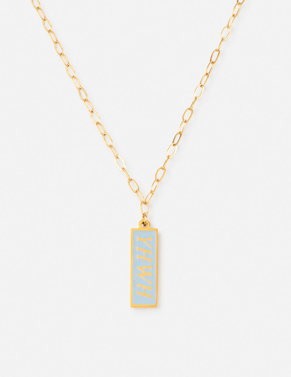 Elevated Faith Gold-YHWH Christian Jewelry Necklace with a Unique Pendant Design