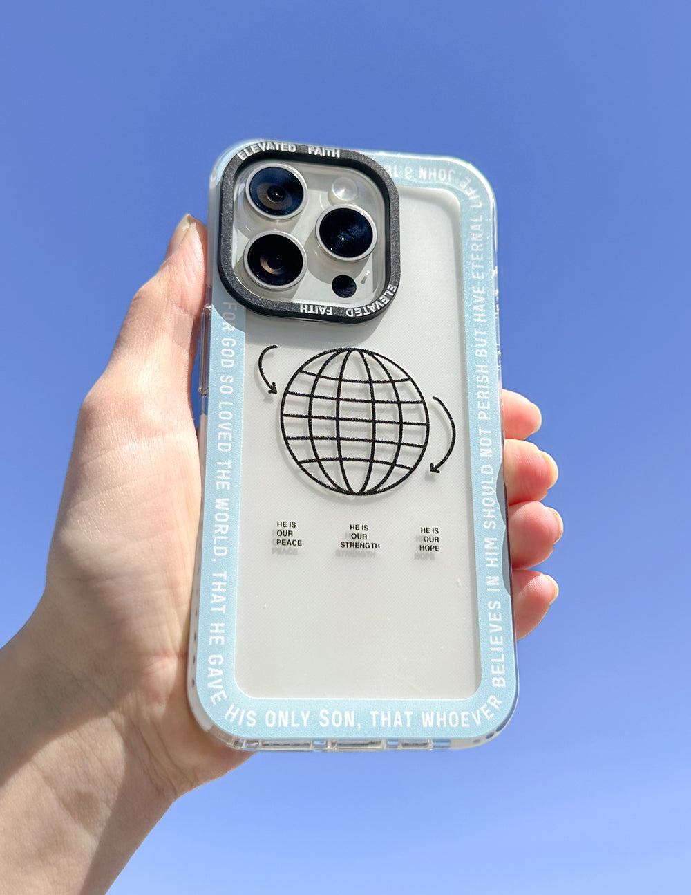 Elevated Faith Christian iPhone Case with Inspirational Graphics and Unique Design