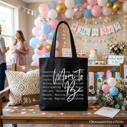 Mom To Be Pregnancy Announcement Tote Bag, Definition Future Mama Pregnant Gift Shopper
