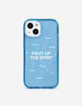 Christian iPhone Case with Fruit of the Spirit design in blue for stylish protection