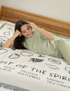 Elevated Faith Fruit of the Spirit Blanket with Inspirational Christian Gifts Design