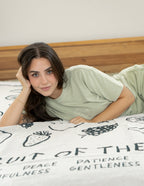 Elevated Faith Christian Gifts Cozy Blanket Featuring Inspirational Fruit of the Spirit Design