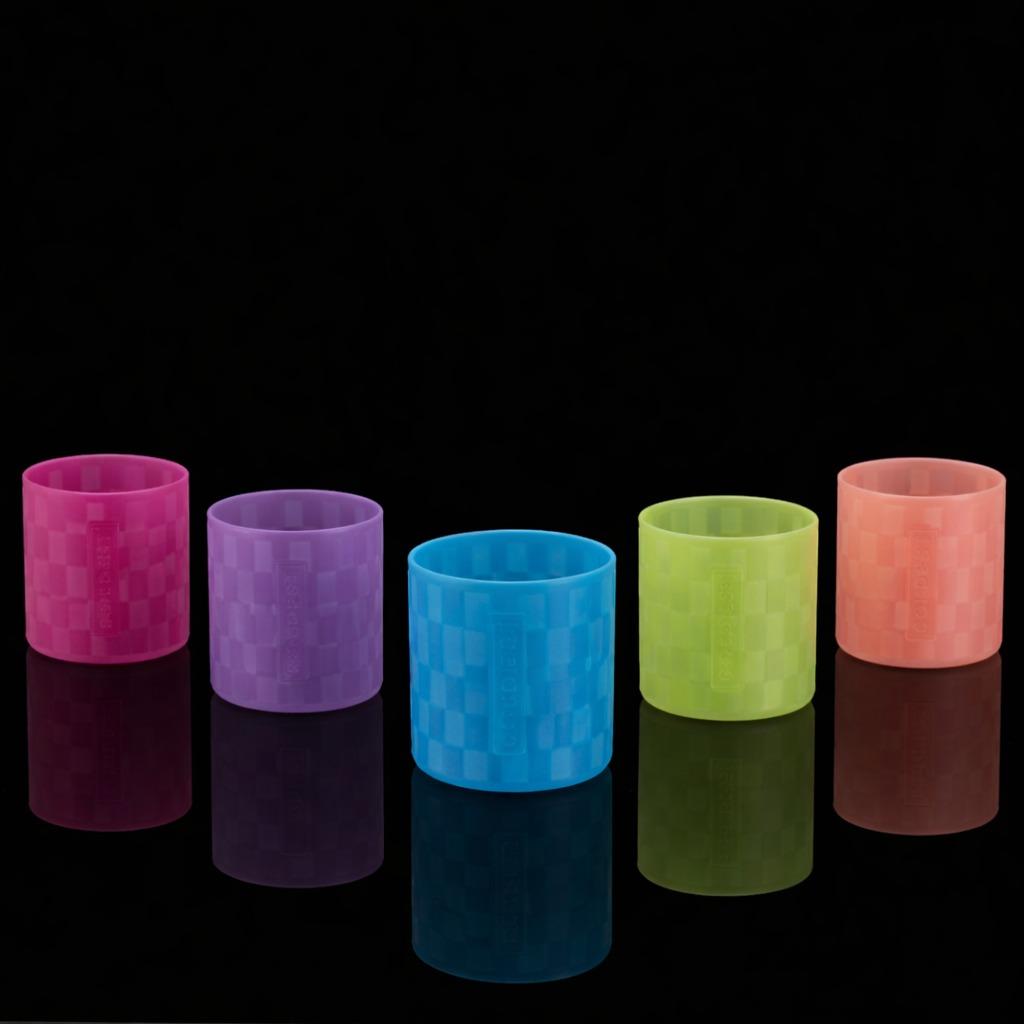 COLDEST silicone tumbler boot 5-pack in Glowie Checkers