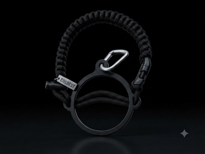 COLDEST paracord handle for wide mouth water bottles in Black