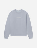 Elevated Faith Christian Crewneck Sweatshirt in light gray featuring God is Love embroidery on the front