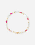 Elevated Faith Christian Jewelry Bracelet with colorful letter beads spelling 'God You' and heart charm