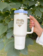 Elevated Faith Tumbler with God is Love Design, Perfect Christian Gifts for Faithful Moments