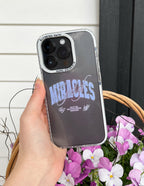 Elevated Faith Christian iPhone Case with Clear Design and Miracles Graphic on Black Background