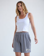 Elevated Faith Christian Shorts in grey, designed for comfort and casual wear for believers